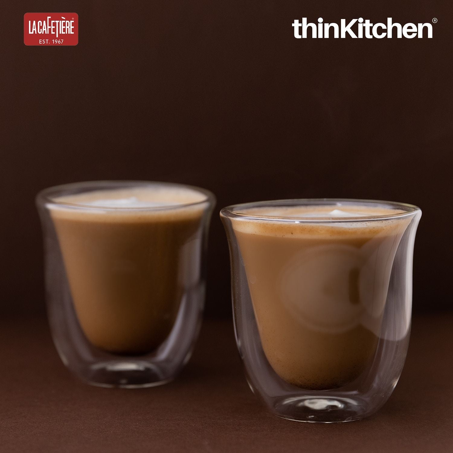 La Cafetiere Set of 2 Double-Wall Cappuccino Glasses - 2