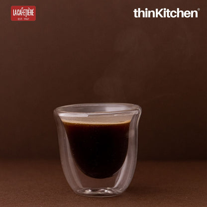 La Cafetiere Set of 4 Double-Wall Espresso Cups