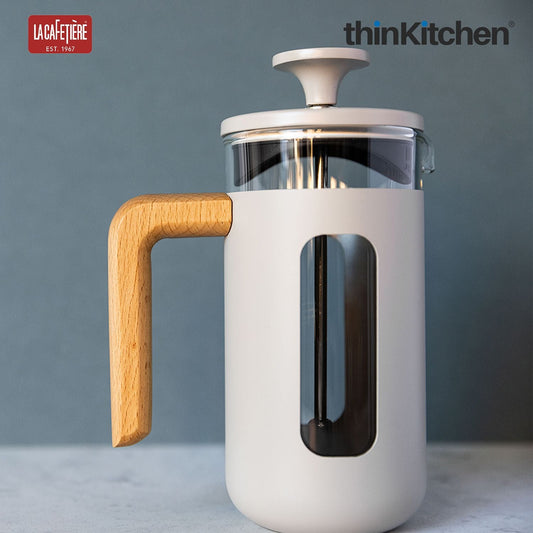 La Cafetiere Pisa Glass Cafetiere with Stainless Steel Frame