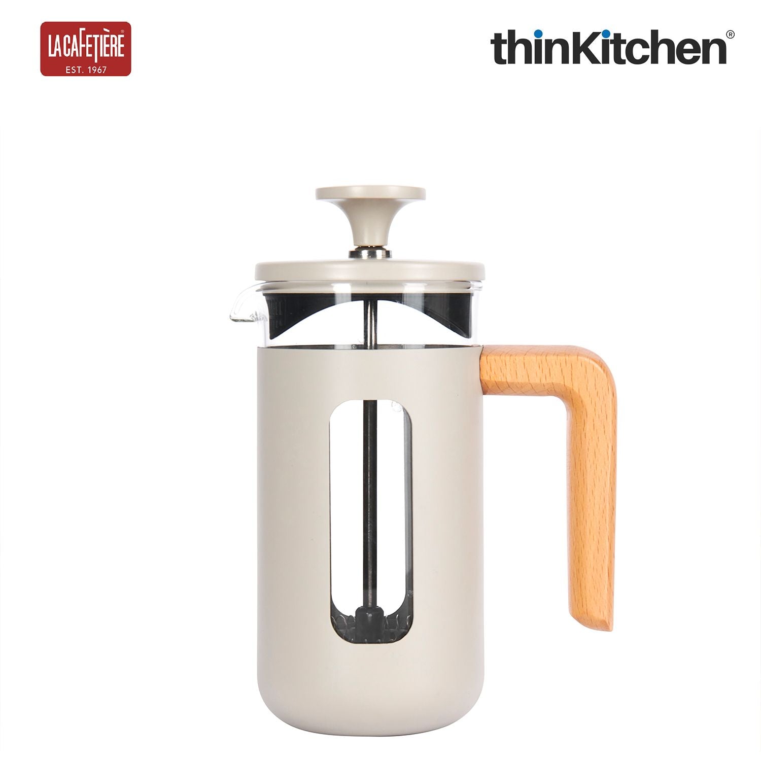 La Cafetiere Pisa Glass Cafetiere with Stainless Steel Frame - 2