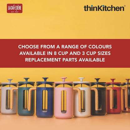 La Cafetiere Pisa Glass Cafetiere with Stainless Steel Frame