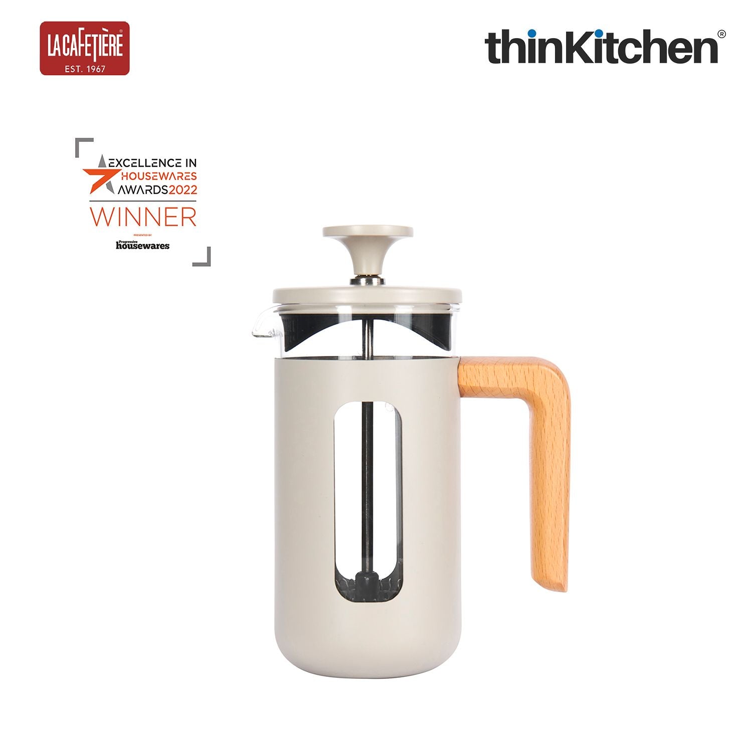 La Cafetiere Pisa Glass Cafetiere with Stainless Steel Frame - 6