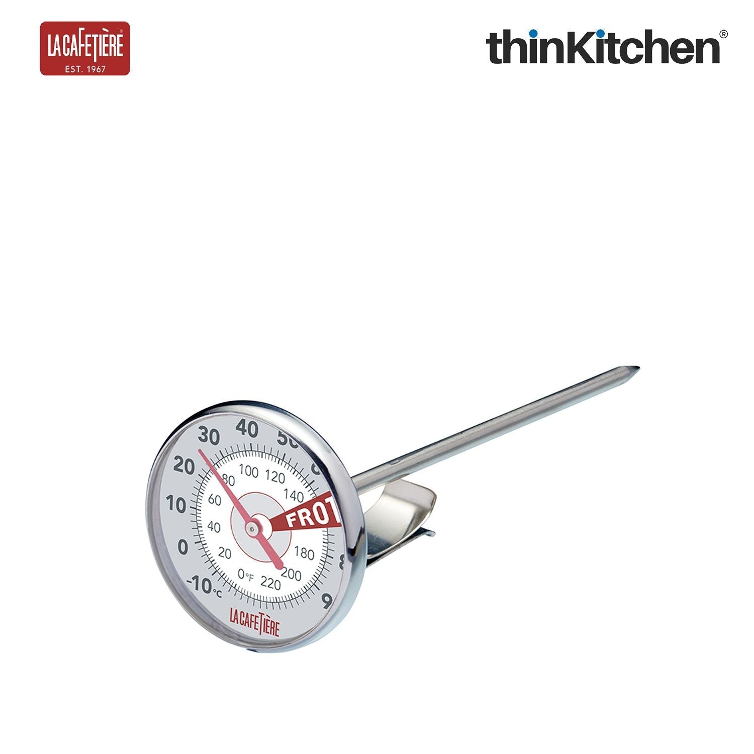 La Cafetiere Stainless Steel Milk Thermometer - 1