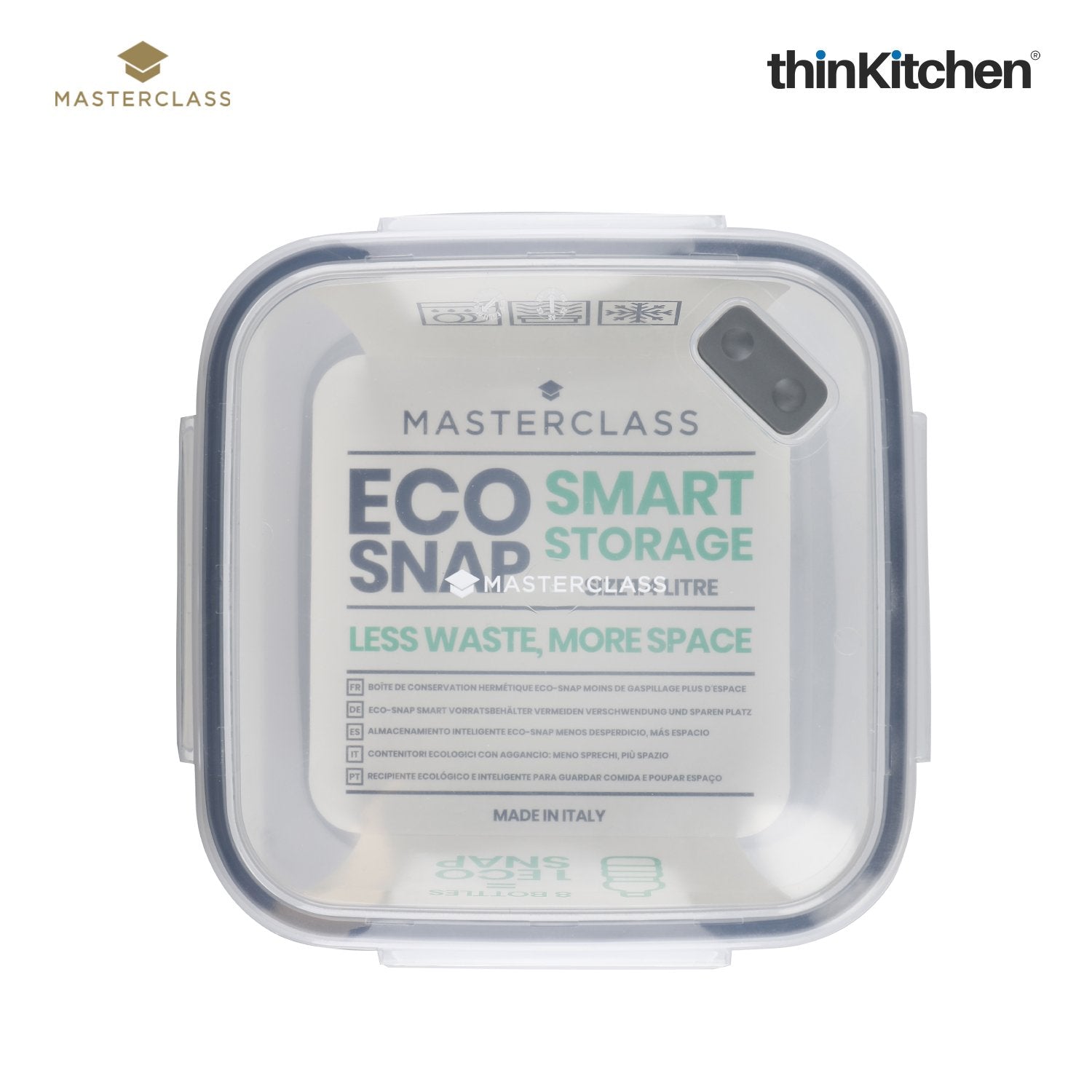 MasterClass Recycled Eco Snap Food Storage Container (Square x Rectangle) - 9