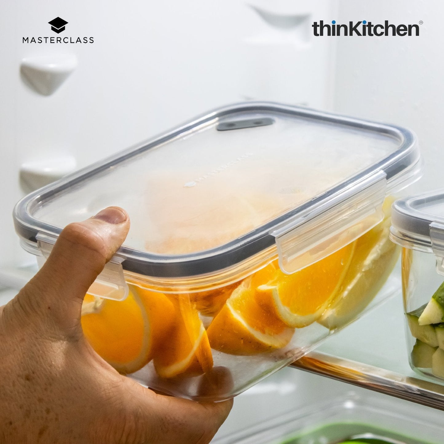 MasterClass Recycled Eco Snap Food Storage Container (Sq. x Rect.)