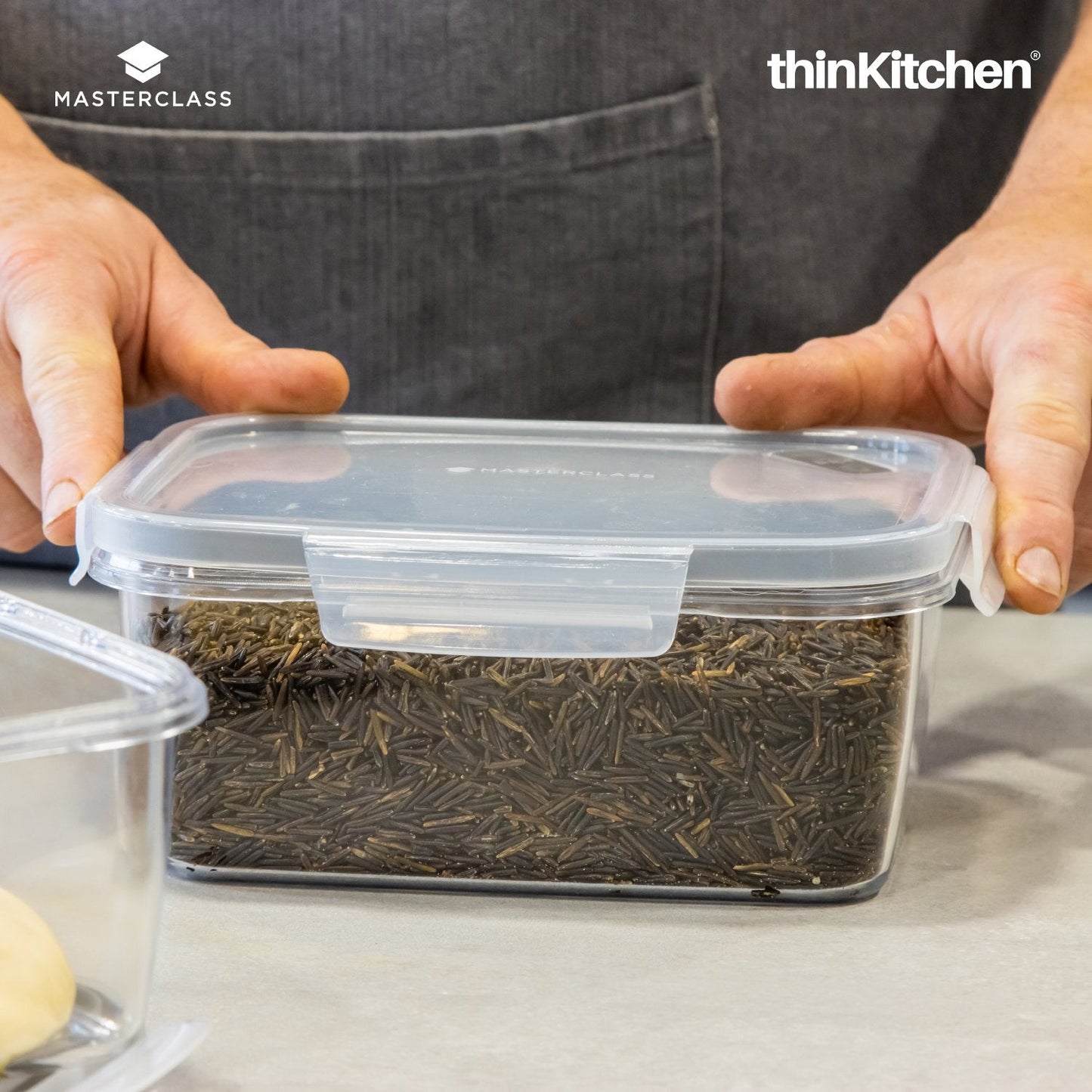MasterClass Recycled Eco Snap Food Storage Container (Sq. x Rect.)