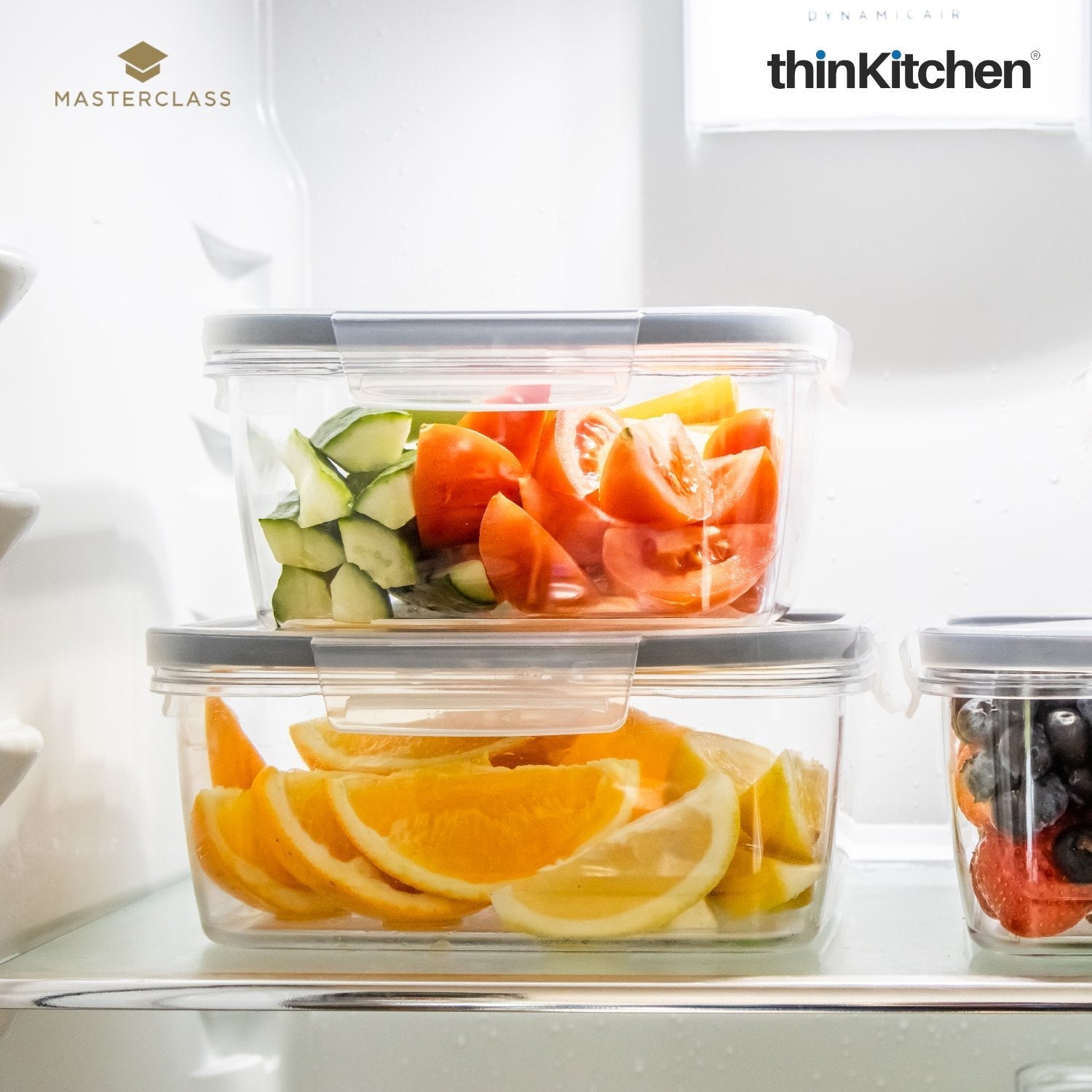 MasterClass Recycled Eco Snap Food Storage Container (Sq. x Rect.) - 3