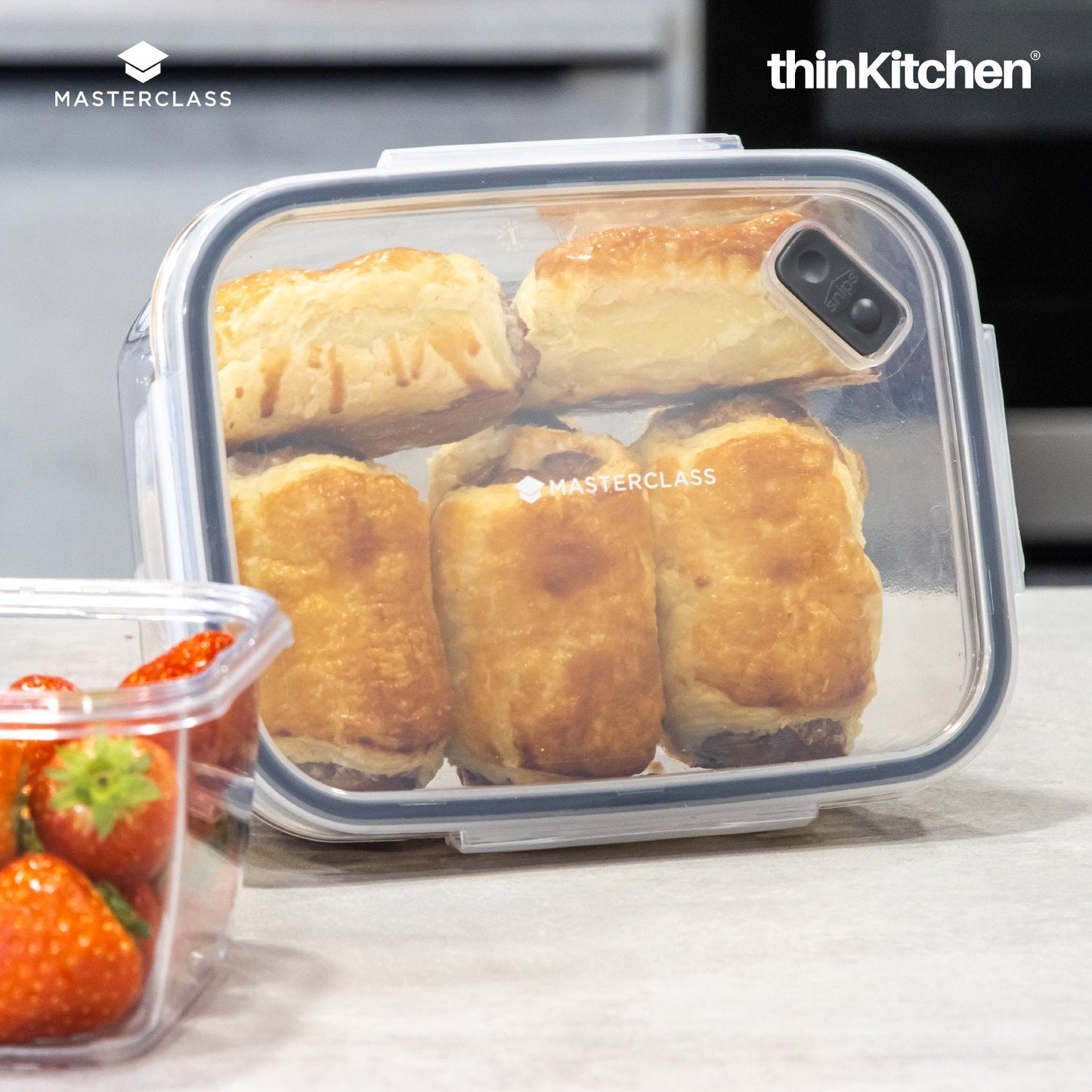 MasterClass Recycled Eco Snap Food Storage Container (Sq. x Rect.)