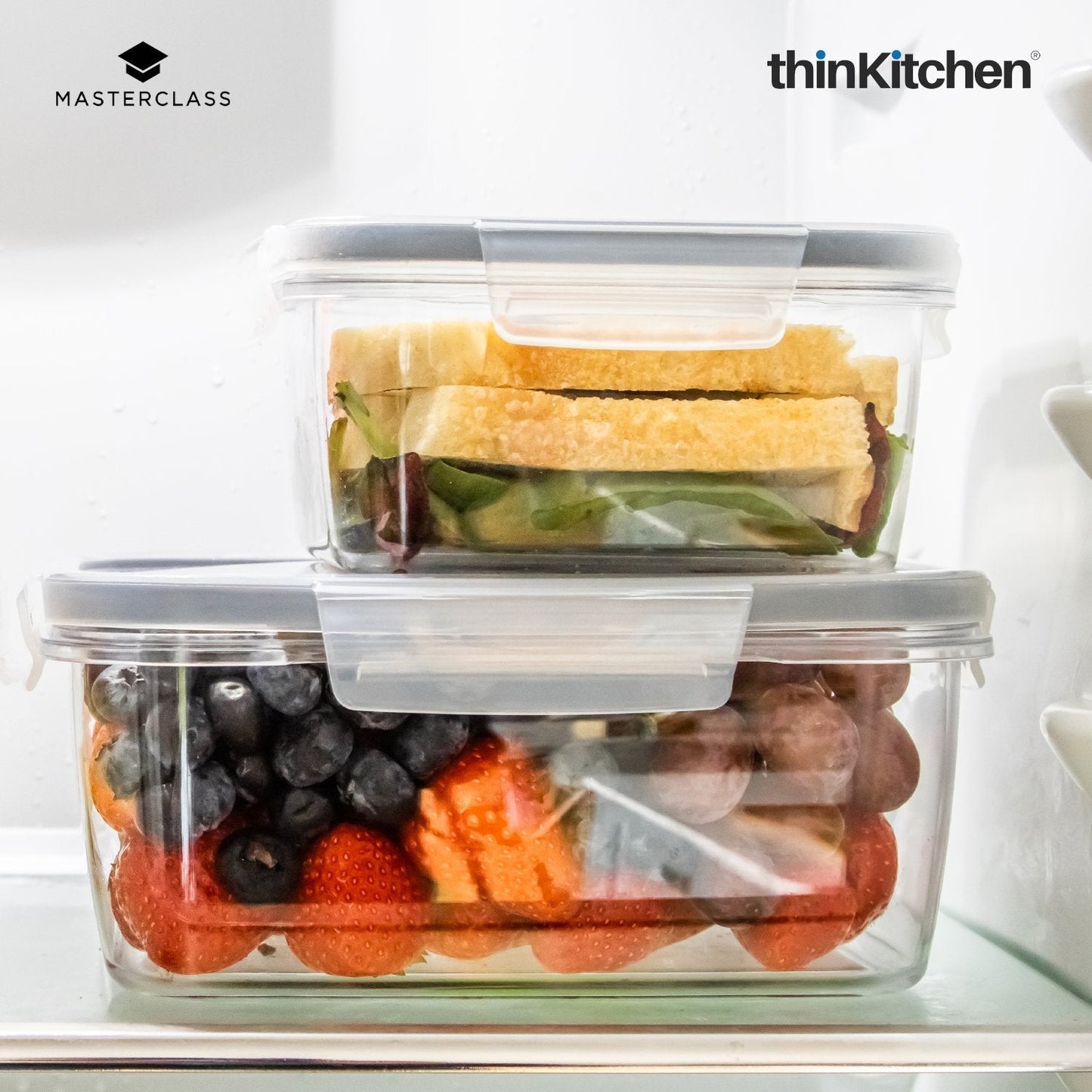 MasterClass Recycled Eco Snap Food Storage Container (Square x Rectangle)