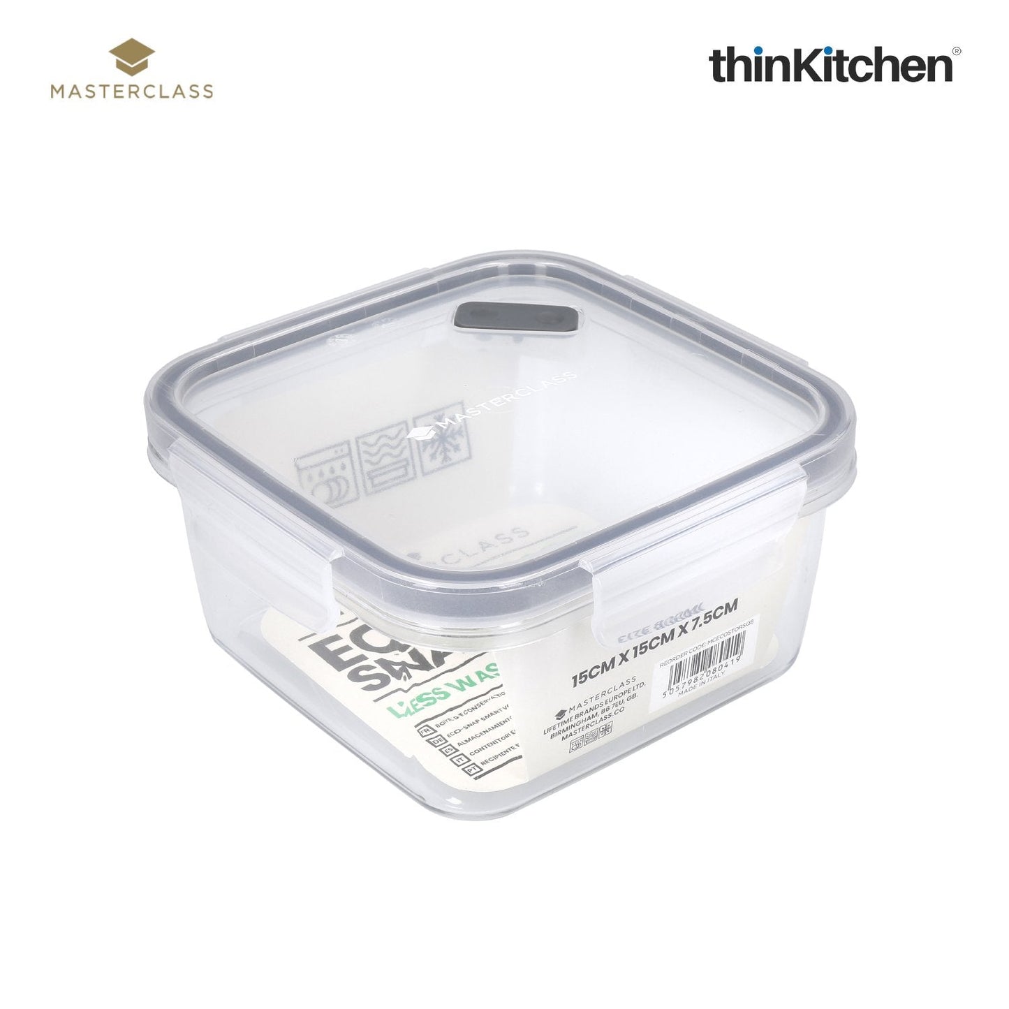 MasterClass Recycled Eco Snap Food Storage Container (Square x Rectangle)