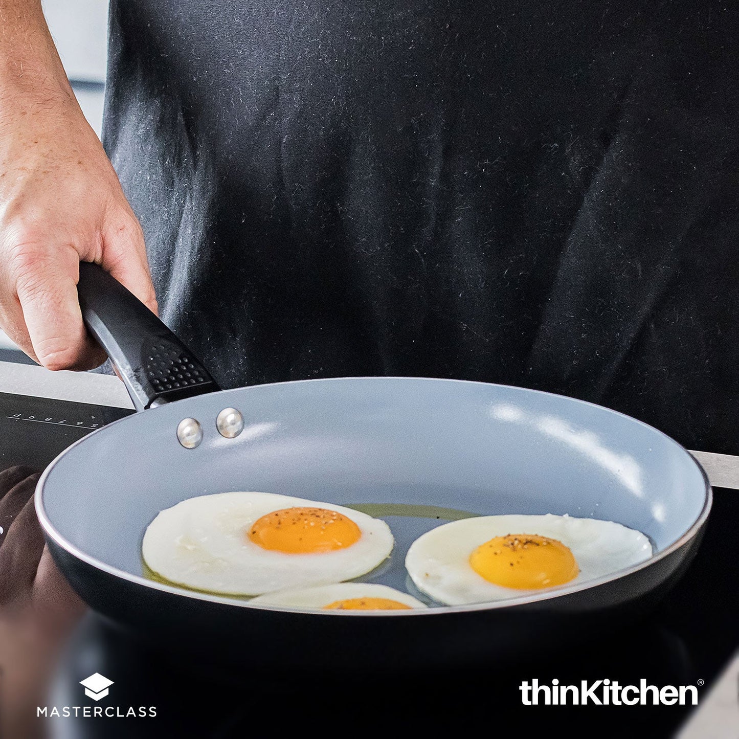 Masterclass Masterclass Induction Cookware Masterclass Ceramic Non-Stick Eco Frypan, 26Cm, Sleeved