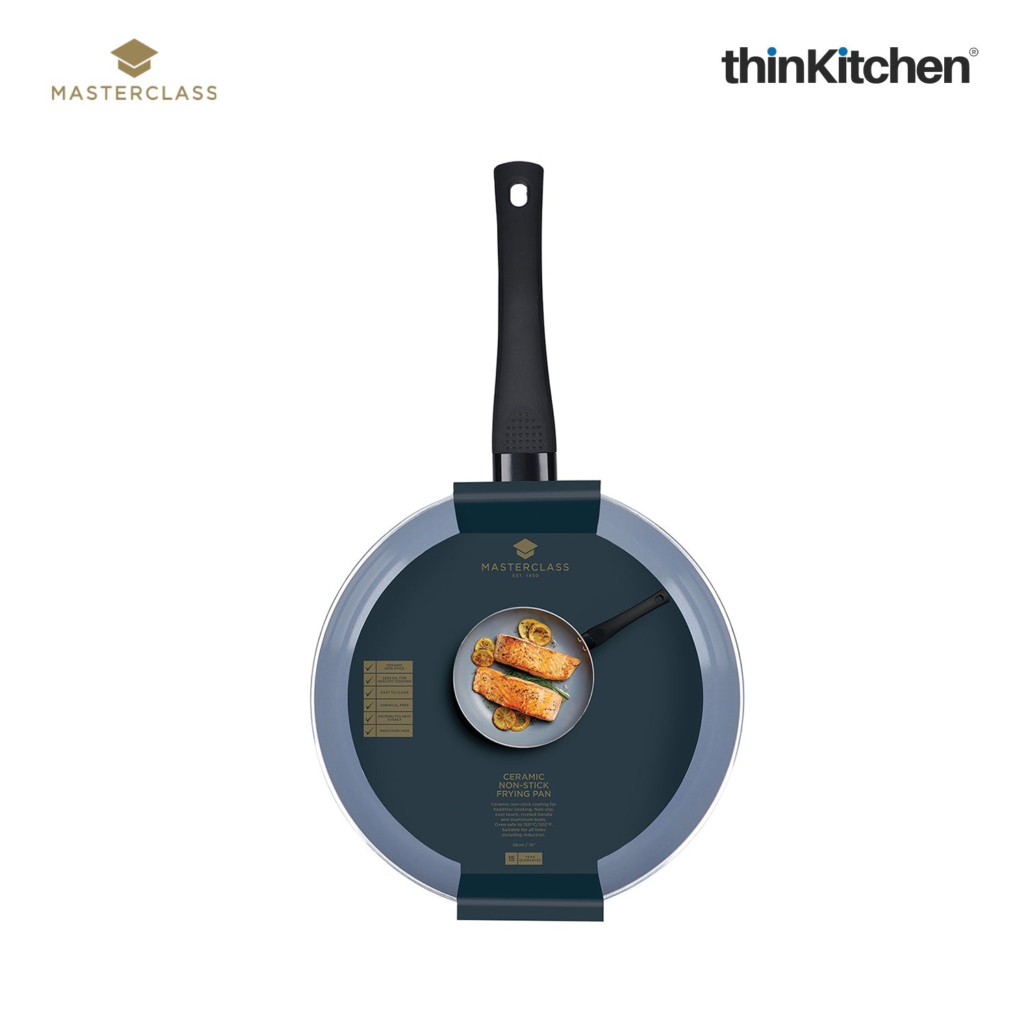 Masterclass Masterclass Induction Cookware Masterclass Ceramic Non-Stick Eco Frypan, 26Cm, Sleeved - 4
