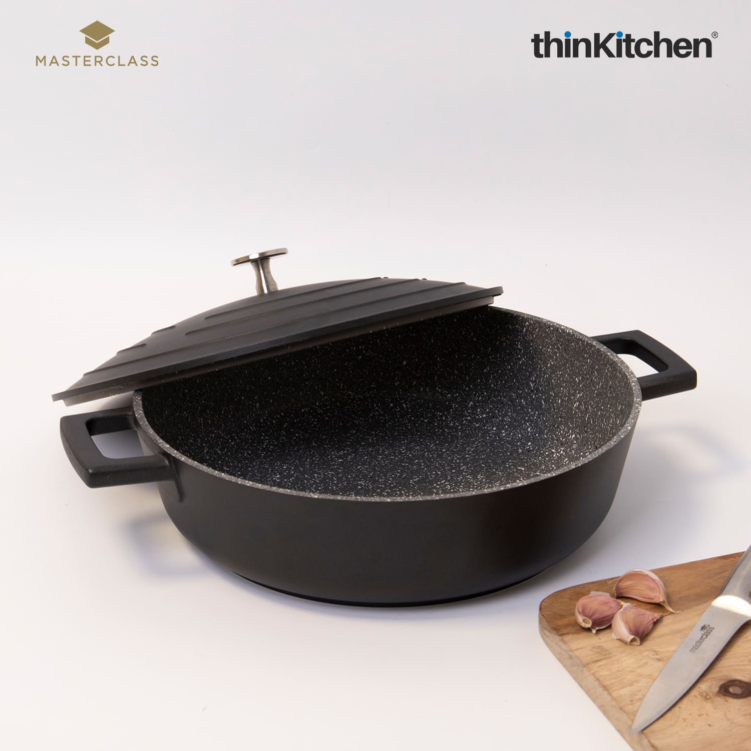 Masterclass Masterclass Cast Aluminium Cookware Masterclass Cast Aluminium Shallow Casserole Dish, 28Cm/4 Litre, Gift Boxed - 4