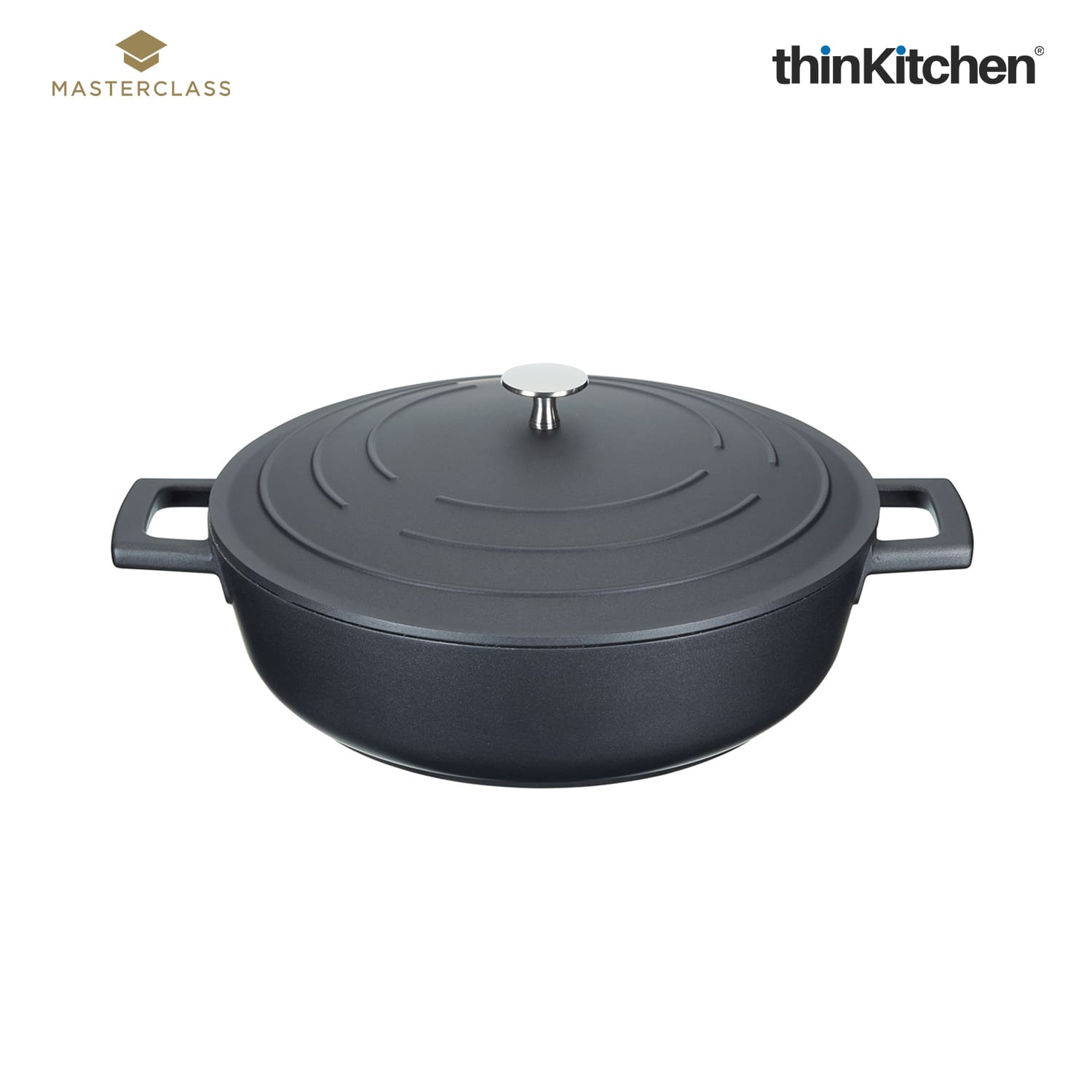 Masterclass Masterclass Cast Aluminium Cookware Masterclass Cast Aluminium Shallow Casserole Dish, 28Cm/4 Litre, Gift Boxed - 6