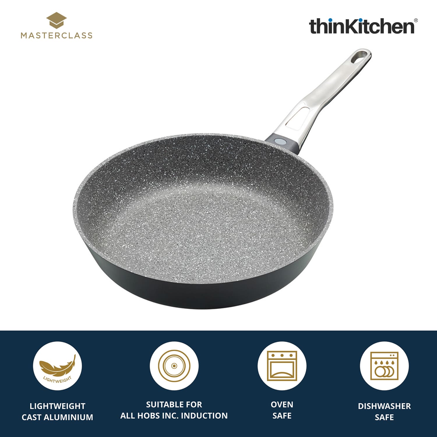 Masterclass Masterclass Cast Aluminium Cookware Masterclass Cast Aluminium Shallow Casserole Dish, 28Cm/4 Litre, Gift Boxed - 9
