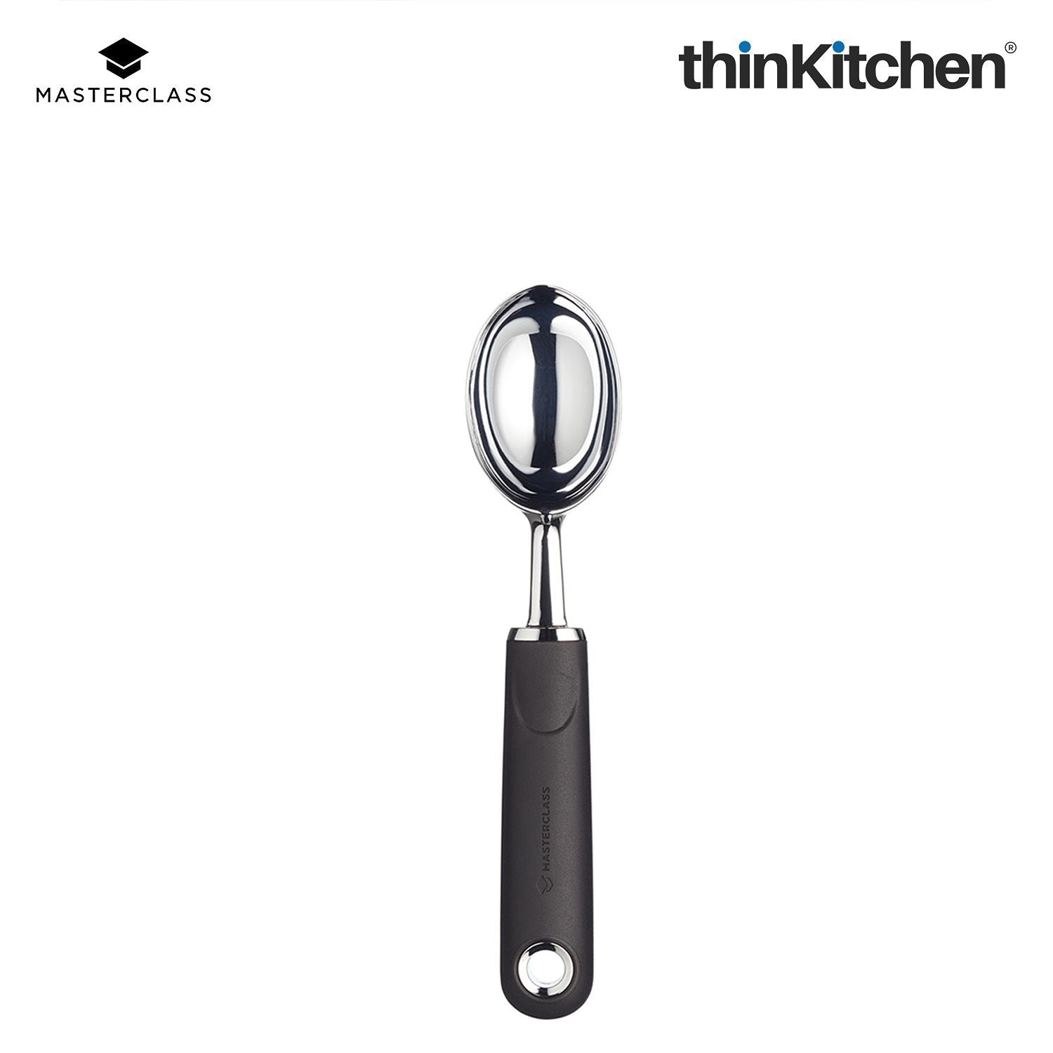 MasterClass Soft Grip Stainless Steel Ice Cream Scoop - 2