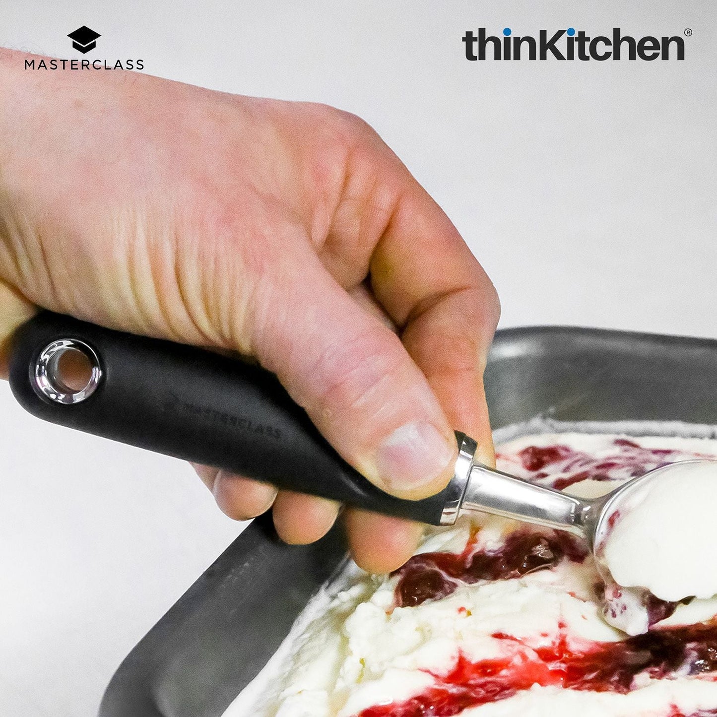 MasterClass Soft Grip Stainless Steel Ice Cream Scoop
