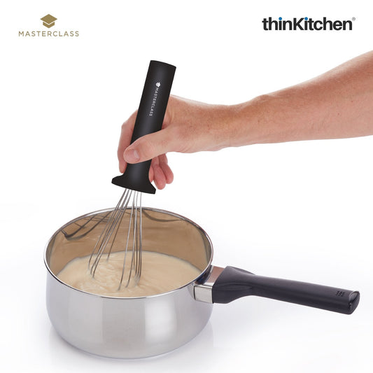 Masterclass Smart Space 26cm Stainless Steel Handheld Cooking Whisk