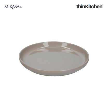Mikasa Serenity Dining Set: Ceramic 24.5cm Dinner Plate x 15cm Ceramic Bowl, Pink