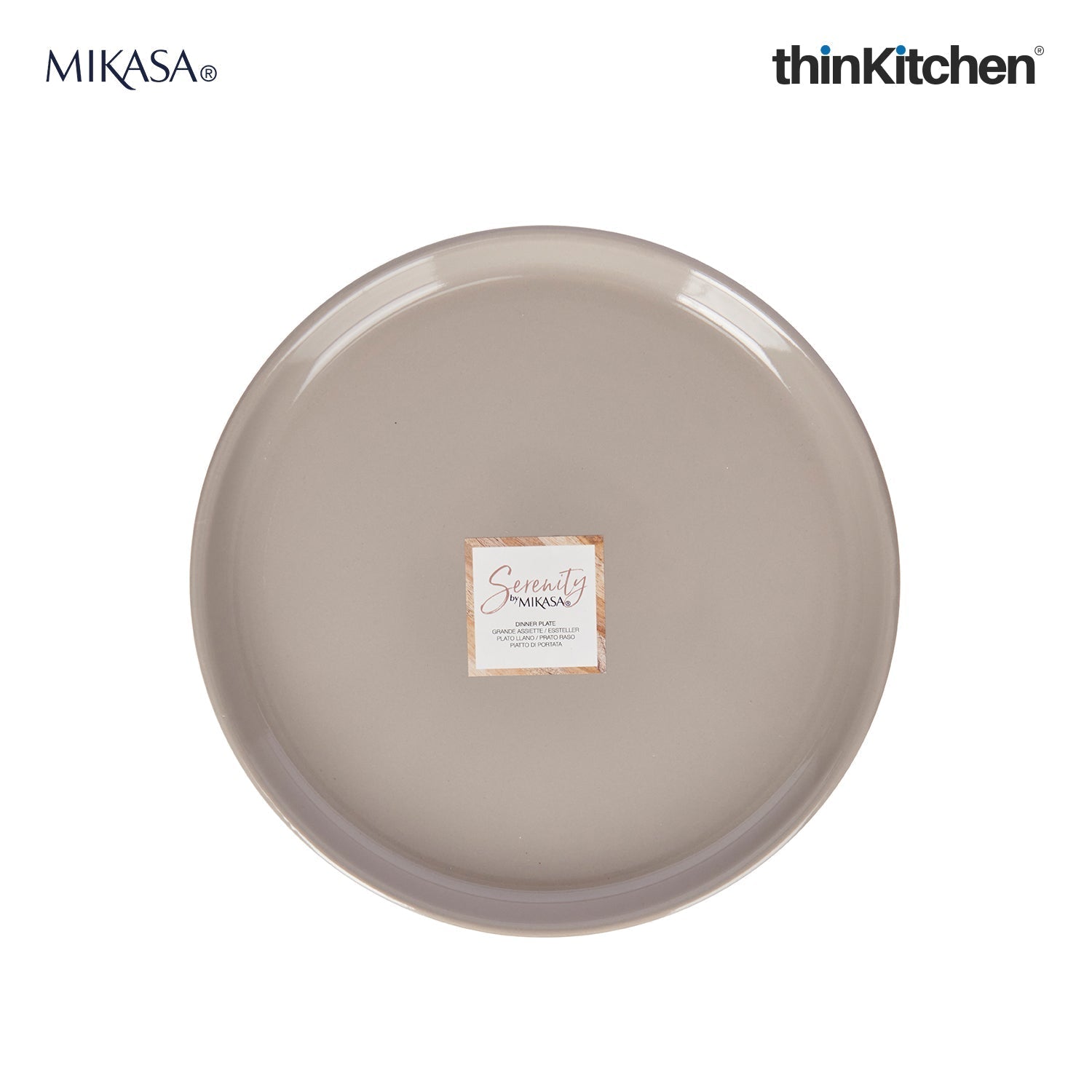 Mikasa Serenity Harmony Set: Ceramic 24.5cm Dinner Plate x 15cm Ceramic Bowl, Pink - 6