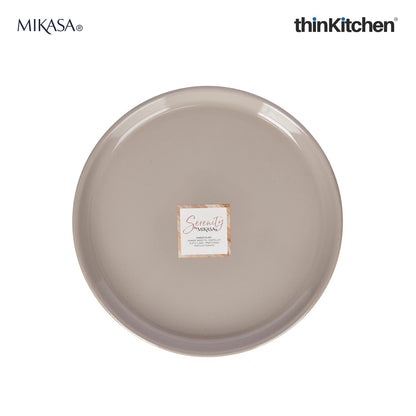 Mikasa Serenity Dining Set: Ceramic 24.5cm Dinner Plate x 15cm Ceramic Bowl, Pink