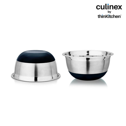 Culinex by thinKitchen| 18/8 Stainless Steel 2.5 QT Mixing Bowl
