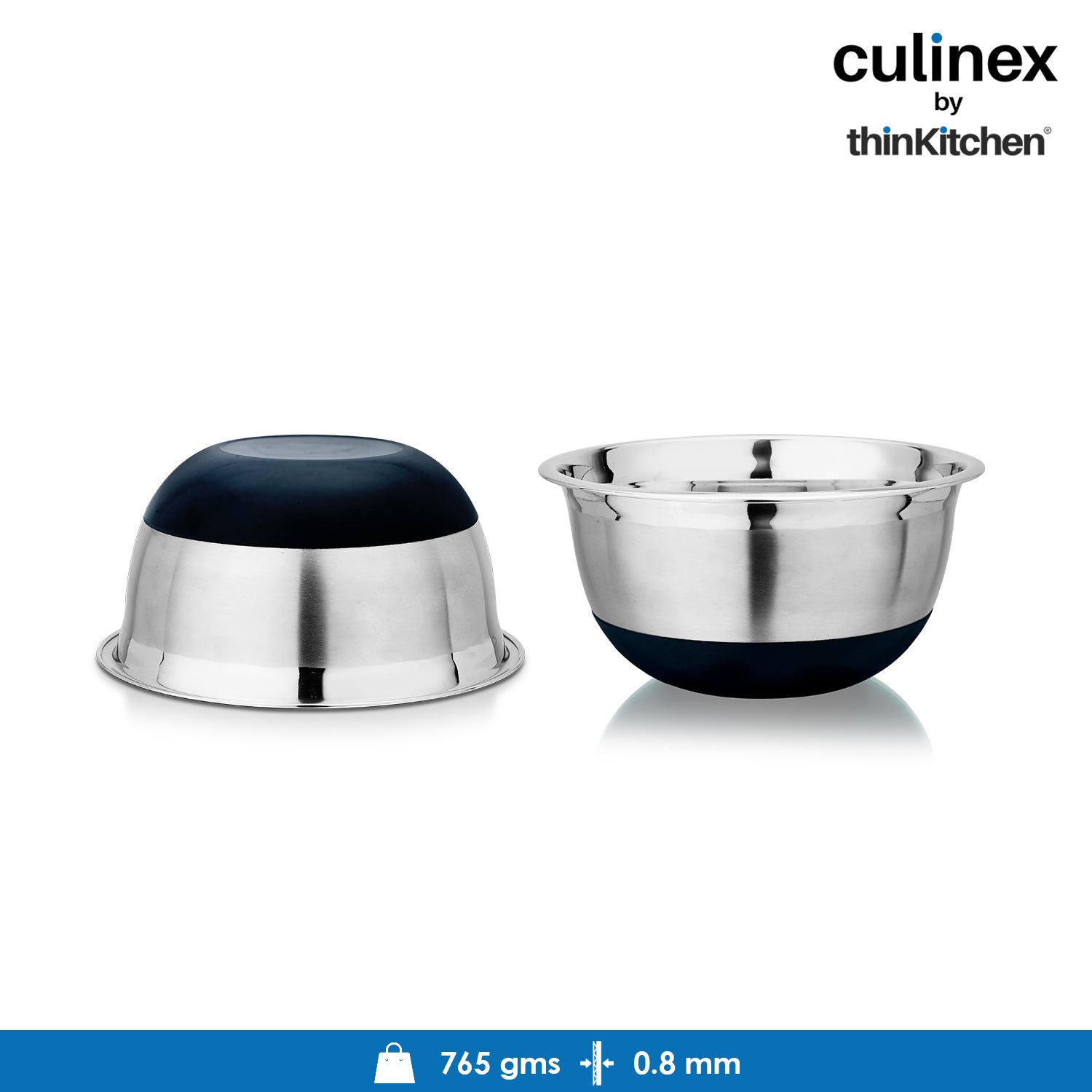 Culinex by thinKitchen| 18/8 Stainless Steel 2.5 QT Mixing Bowl - 3