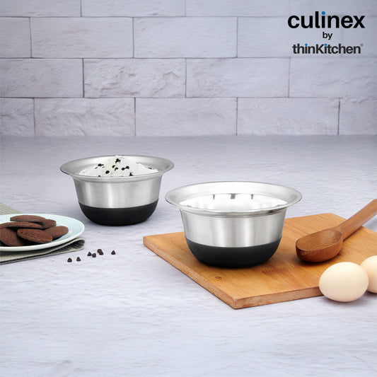 Culinex by thinKitchen| 18/8 Stainless Steel 2.5 QT Mixing Bowl