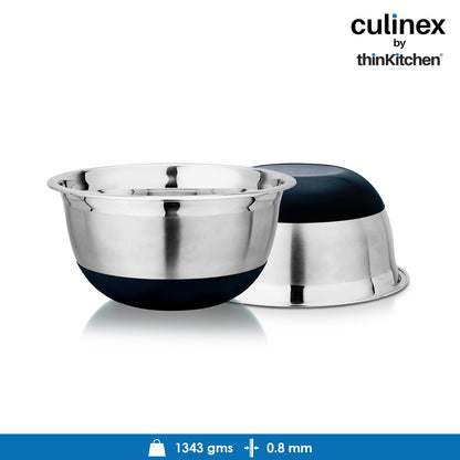 Culinex by thinKitchen| 18/8 Stainless Steel 4 QT Mixing Bowl