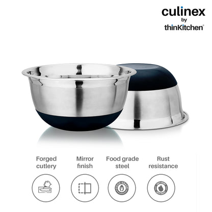 Culinex by thinKitchen| 18/8 Stainless Steel 4 QT Mixing Bowl