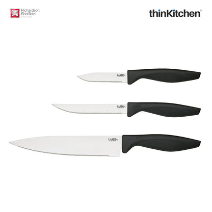 Richardson Sheffield Laser Cuisine Stainless Steel Starter Set Set of 3