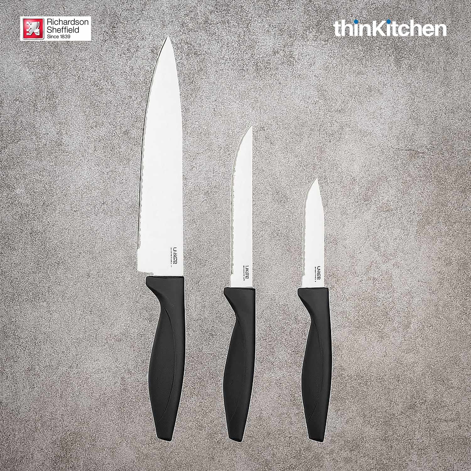 Richardson Sheffield Laser Cuisine Stainless Steel Starter Set Set of 3 - 4
