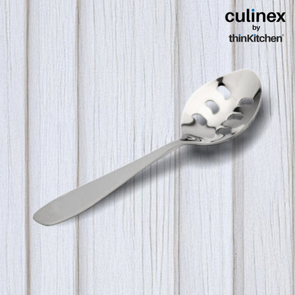 Culinex by thinKitchen|Deluxe Stainless Steel Slotted Spoon, Set of 2
