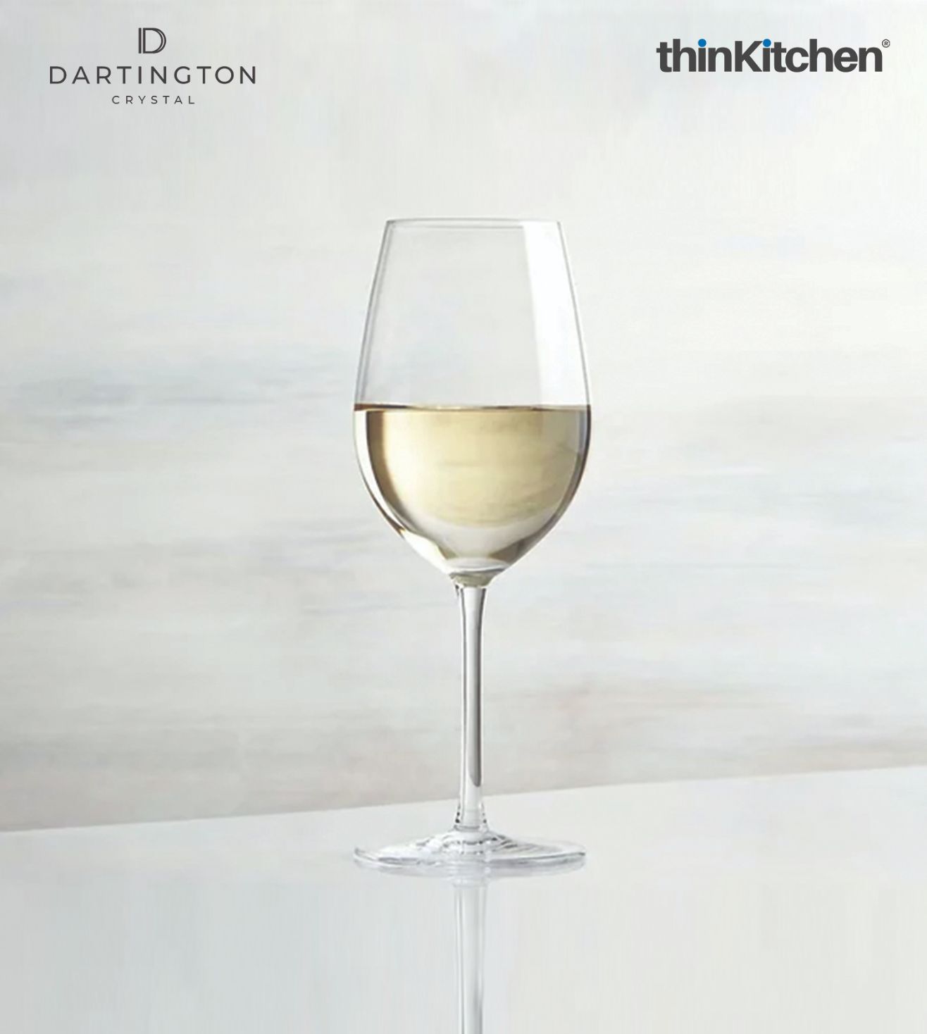 Dartington Crystal White Wine Glasses Set of 6 - 1