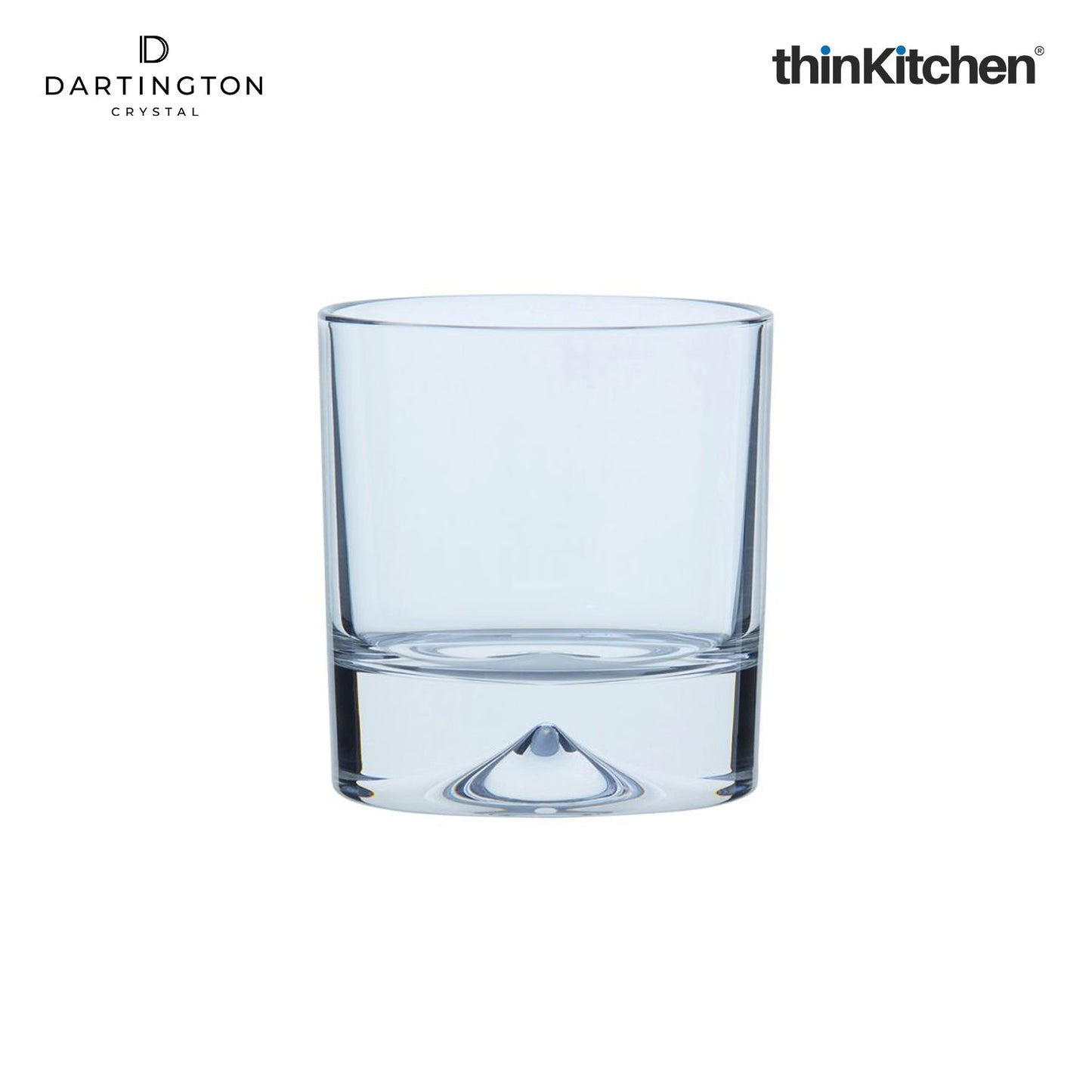 Dartington Dimple Double Old Fashioned Whiskey Glass Tumblers – Set of 2, 285ml