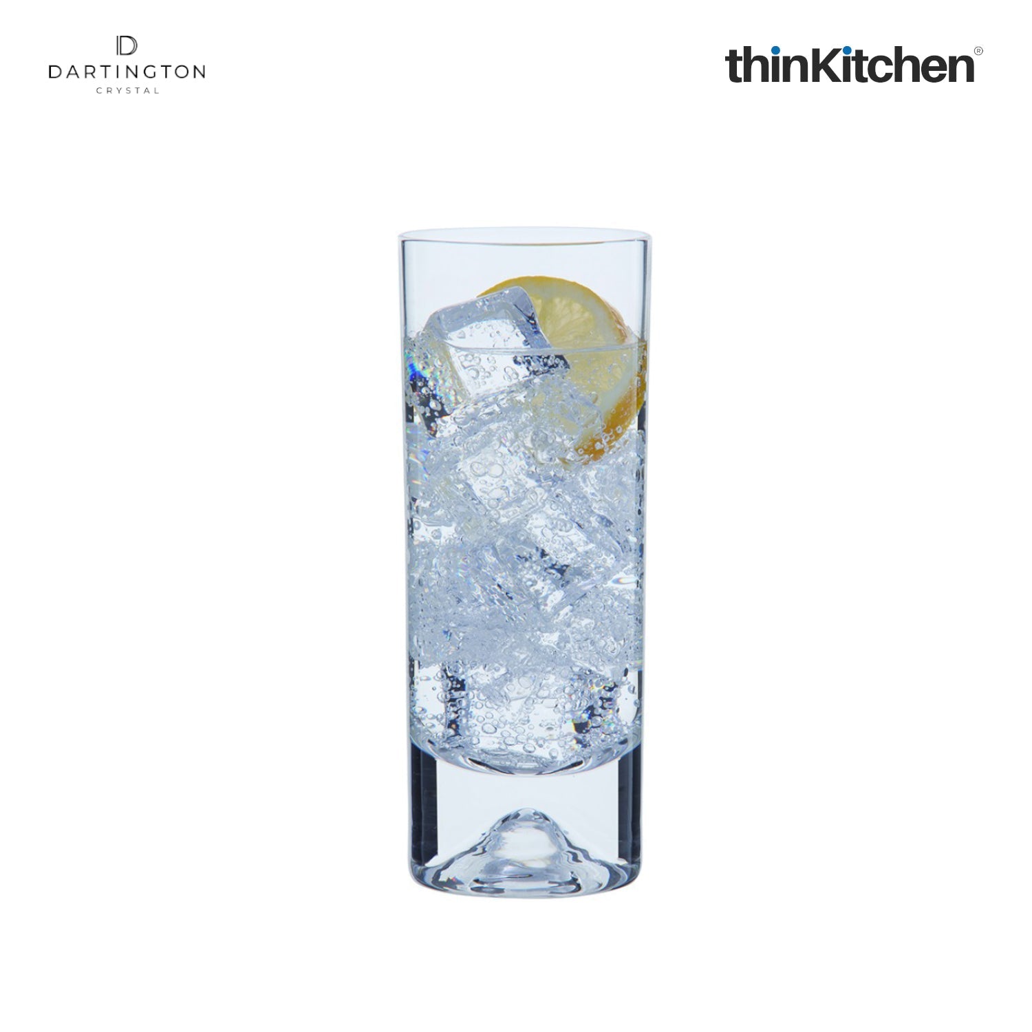 Dartington Crystal Dimple Highball Glass Set Of 2 - 2