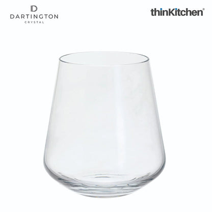 Dartington Crystal Cheers Tumbler Glass, Set of 4