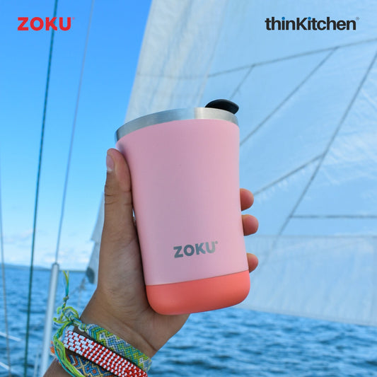 Zoku 12oz Coral 3in1 Tumbler