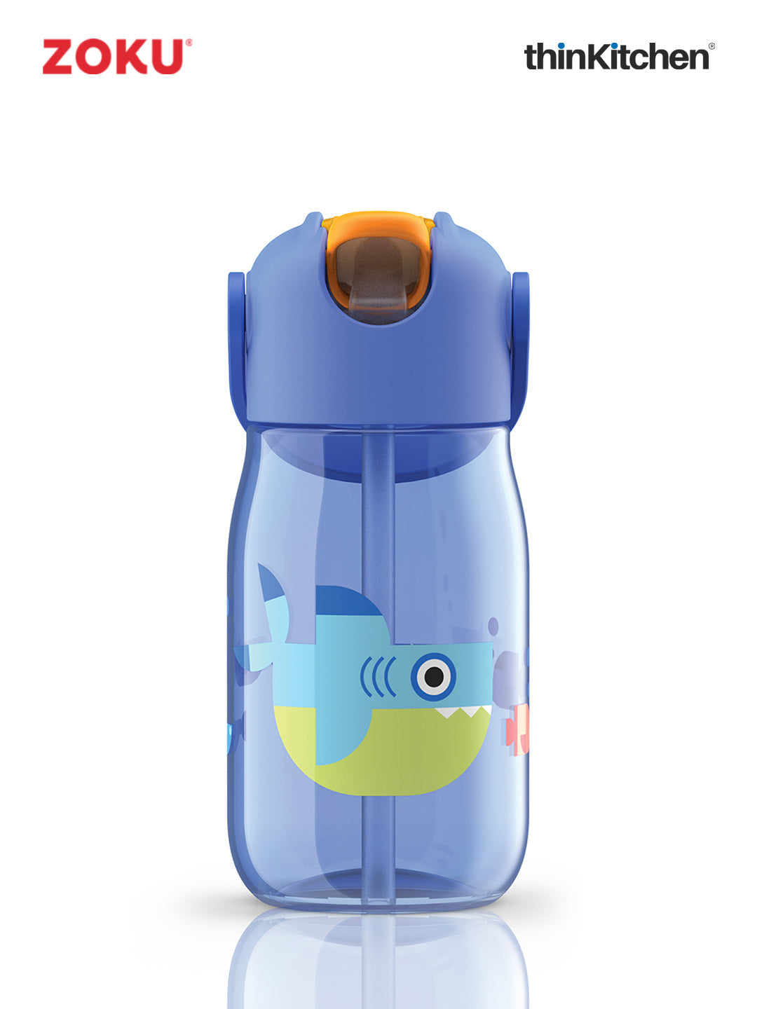 zoku-combo-set-of-kids-flip-straw-bottle-blue-x-neat-bento-box-blue