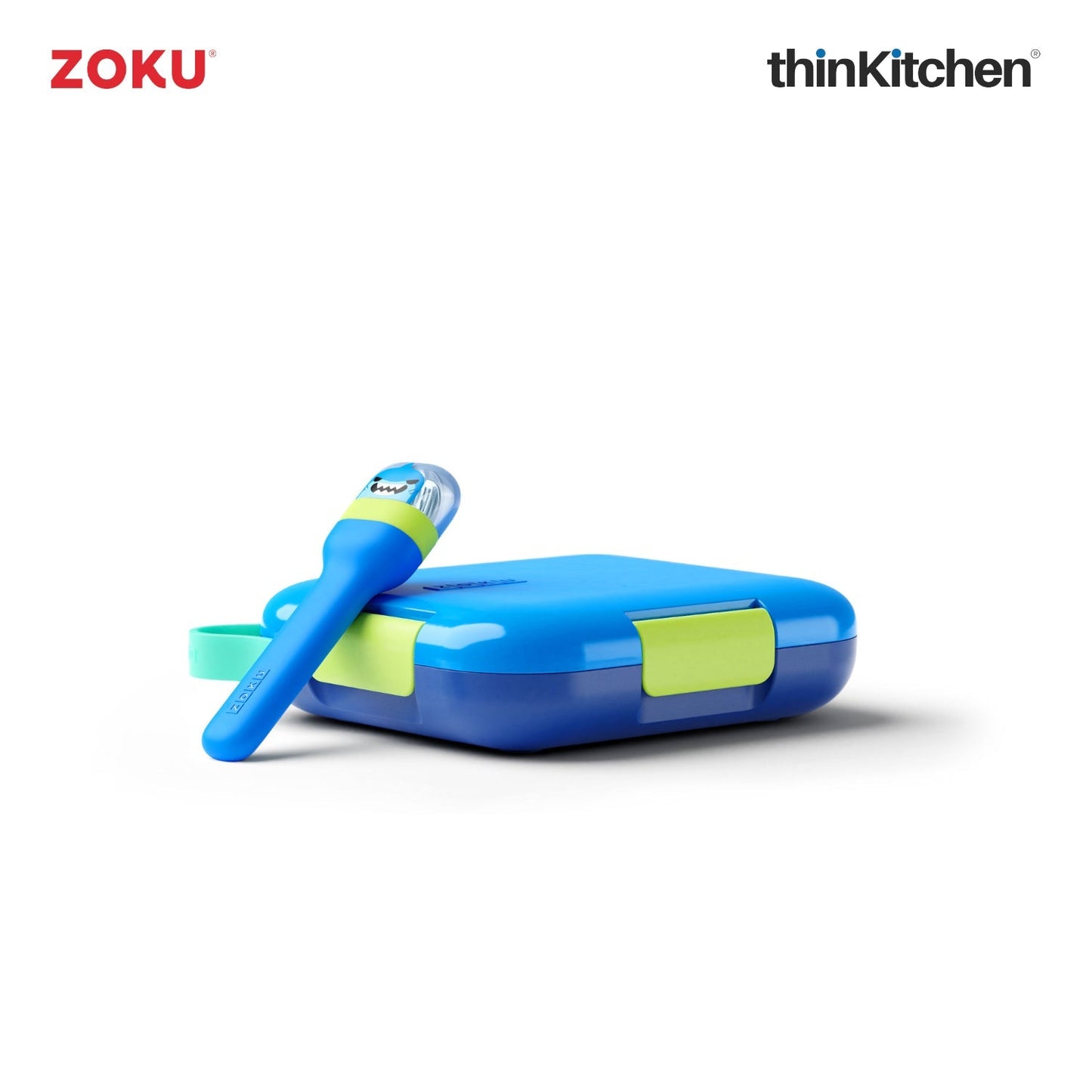 Zoku Combo sets of Dino Kids Flip Straw Bottle x  Neat Bento Box