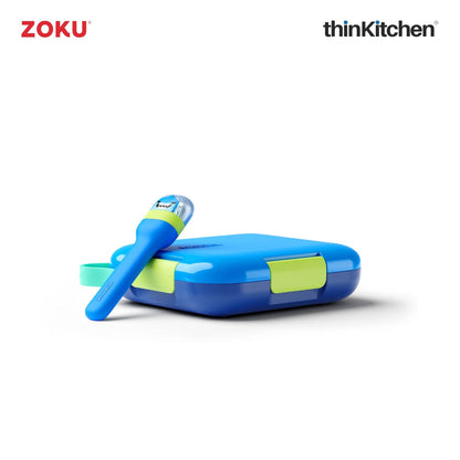 Zoku Combo sets of Dino Kids Flip Straw Bottle x  Neat Bento Box