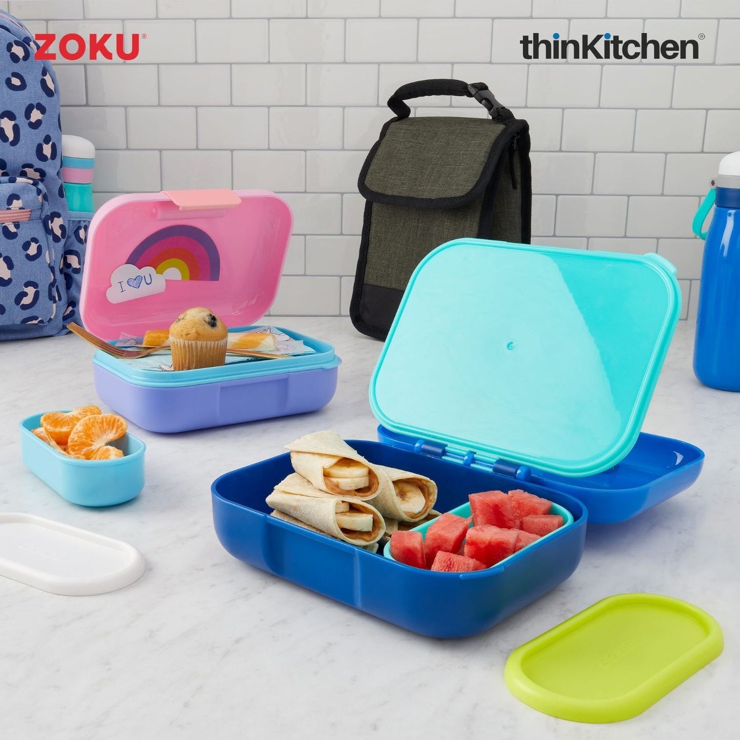 zoku-combo-set-of-kids-flip-straw-bottle-blue-x-neat-bento-box-blue