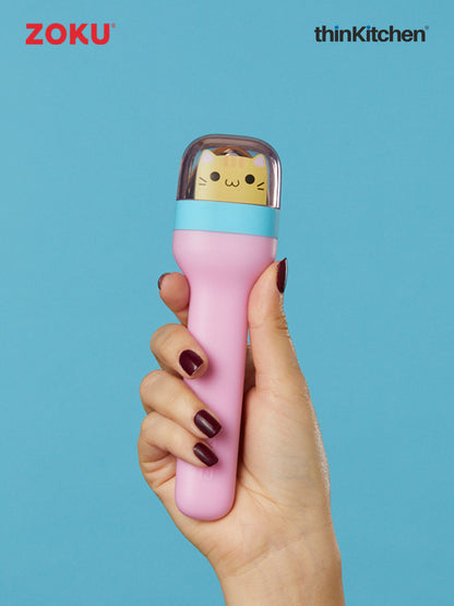 Zoku Stainless Steel Kids Pocket Utensil Sets (Unicorn & Kitty combo sets)