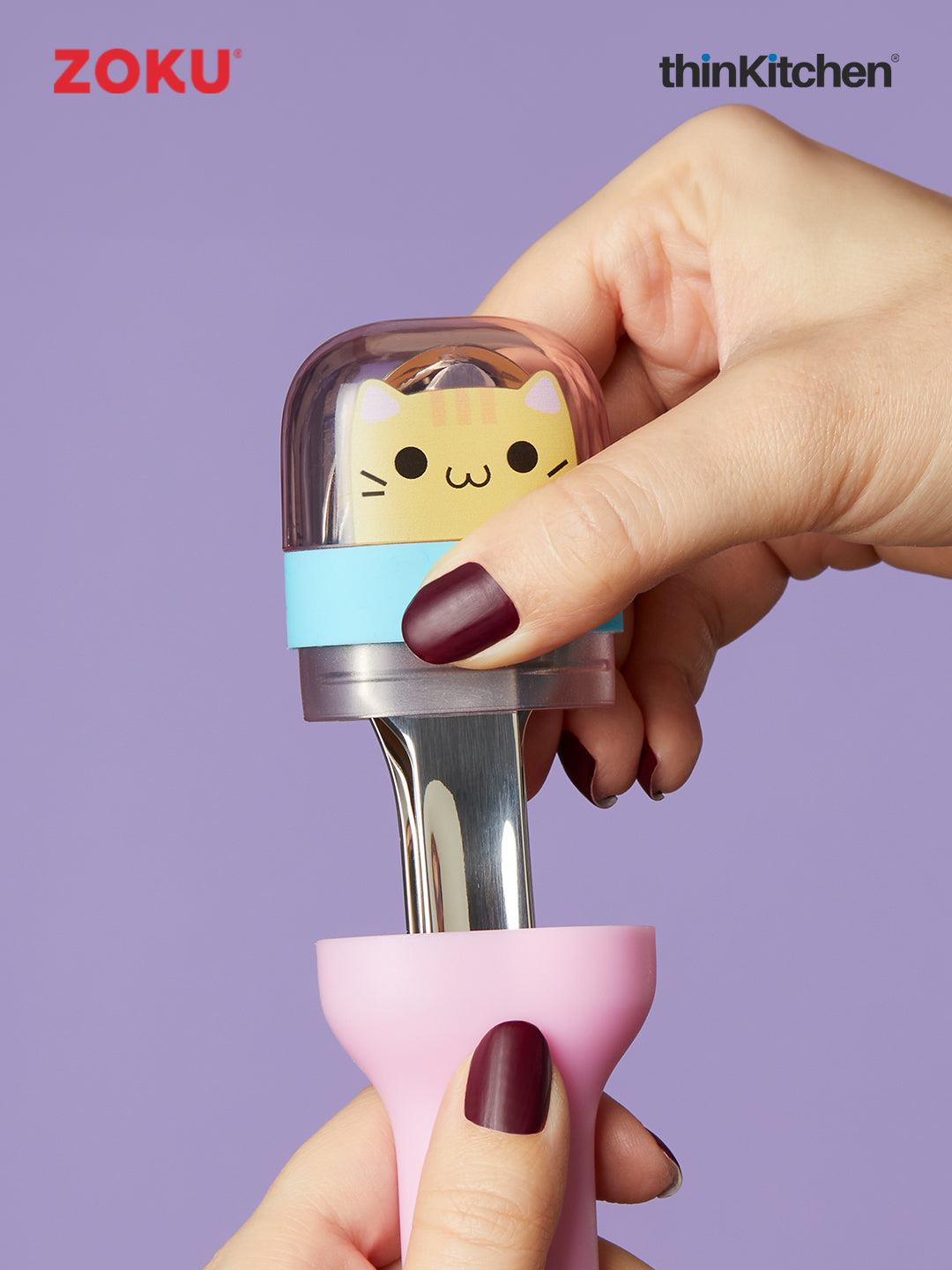 Zoku Stainless Steel Kids Pocket Utensil Sets (Unicorn & Kitty combo sets)