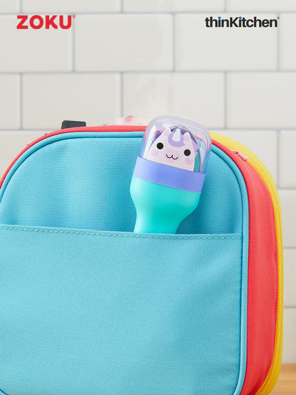 Zoku Stainless Steel Kids Pocket Utensil Sets (Unicorn & Kitty combo sets)