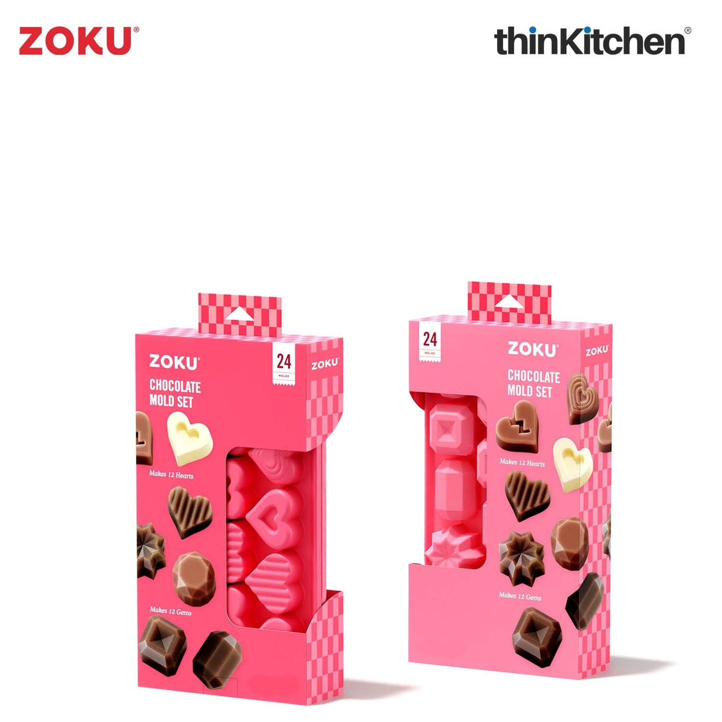 Zoku set/2 Chocolate Heart & Gem Mold