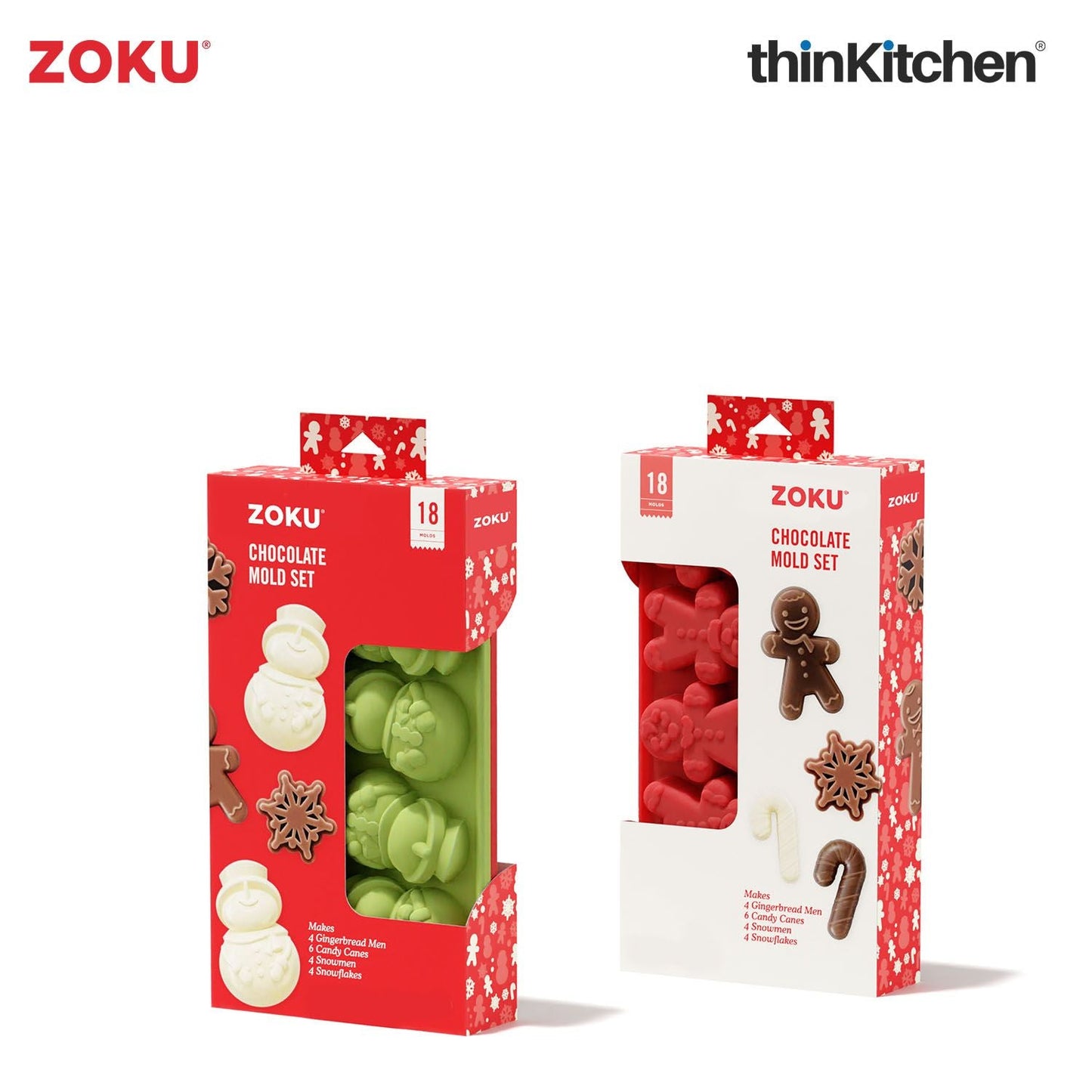 2 Holiday Chocolate Trays, Inst. Booklet