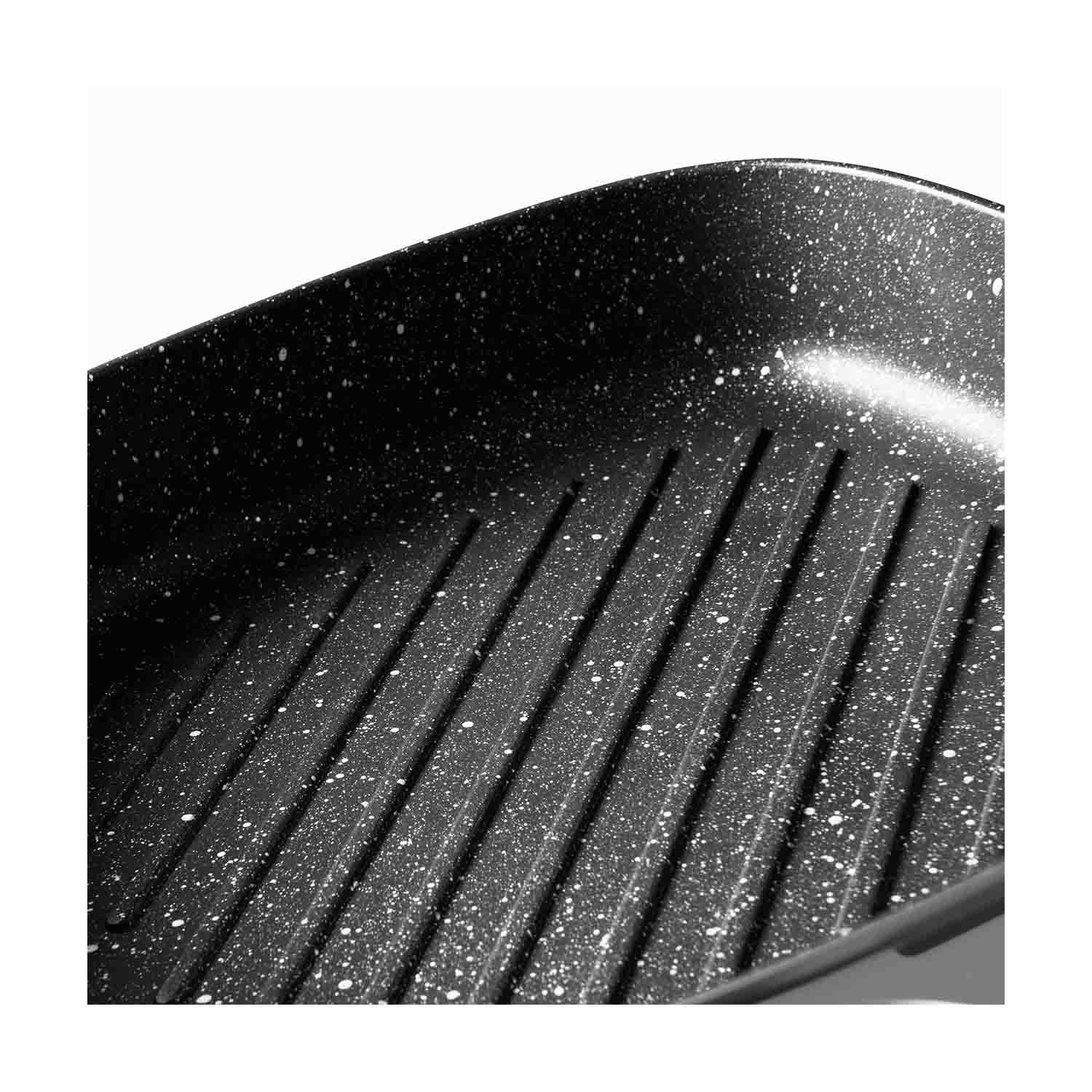 Berghoff Gem Square Grill Pan With Detachable Handle 28 Cm Grey - 5